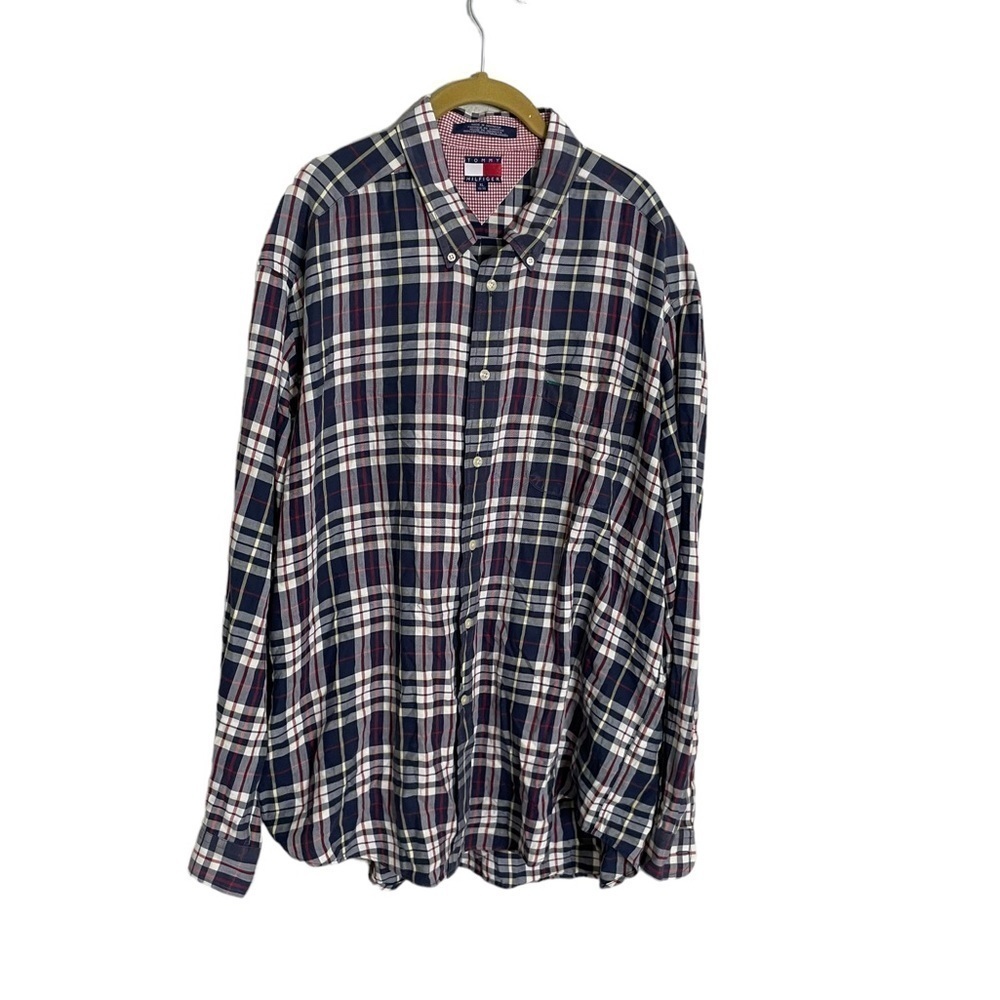 Tommy Hilfiger Plaid Button Down Shirt XL